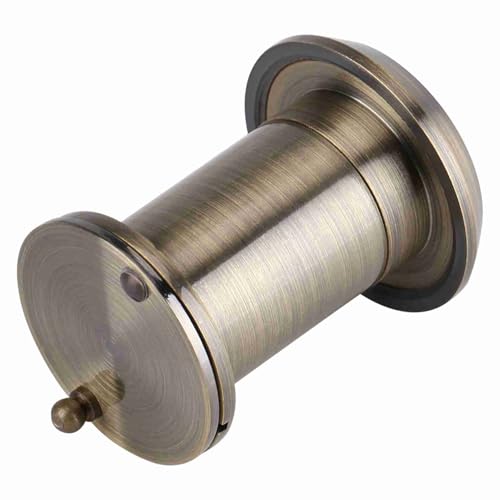 Weitwinkel -Tür -Zuschauer - 220 Grad Optische Glasobjektiv mit Kupferkörper, langlebig 1,5 mm dicke rotierende Abdeckung für Heimtüren 35-60 mm dick (type 3) von XZXCVN