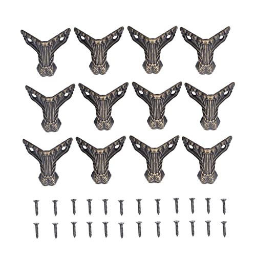 XZXCVN 12pcs Schmuckschachtel Beine antikes Elegantes Aussehen Premiumlegierung stabil langlebiger rostbezogener Holzkofferbeine XZXCVN 12pcs Schmuckschachtel Beine antikes Elegantes Aussehen Premiumlegierung stabil langlebiger rostbezogener Holzkofferbeine von XZXCVN