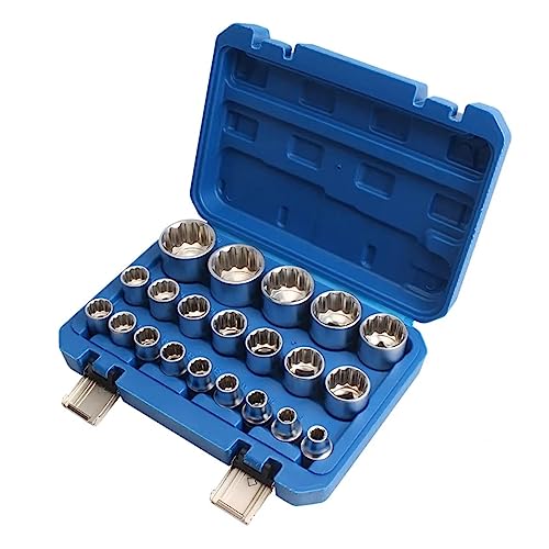 12-Punkt-Torx-Steckschlüssel-Ratschenschlüssel mit Zahnung, 8–36 mm, Spezifikation: Steckschlüsselkopf, 21-teiliger Satz 12-Punkt-Torx-Steckschlüssel 12-Punkt-Torx-Steckschlüssel-Ratschenschlüssel mit Zahnung, 8–36 mm, Spezifikation: Steckschlüsselkopf, 21-teiliger Satz 12-Punkt-Torx-Steckschlüssel von XZXXZSZ