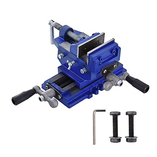 Zwei-Wege-Bewegung, Tischbohrmaschine, Arbeitsplattform, Flachzange, Präzisions-Schraubstock, Klemmwerkzeug, robuster Schraubstock aus Gusseisen(3 inch) von XZXXZSZ