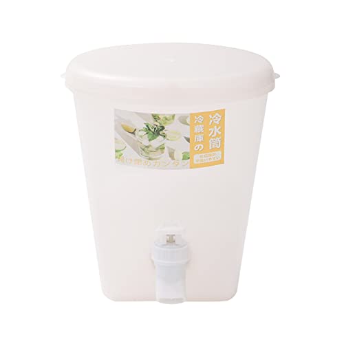 Kaltwasserflasche mit Wasserhahn Limonade Kühleimer Eisfruchtbox Getränkespender aus Kunststoff mit Zapfen 1 Gallone 1,5-Liter-Behälter Kaltwasserkocher mit Wasserhahn im Kühlschrank Kleine Dose von XZincer