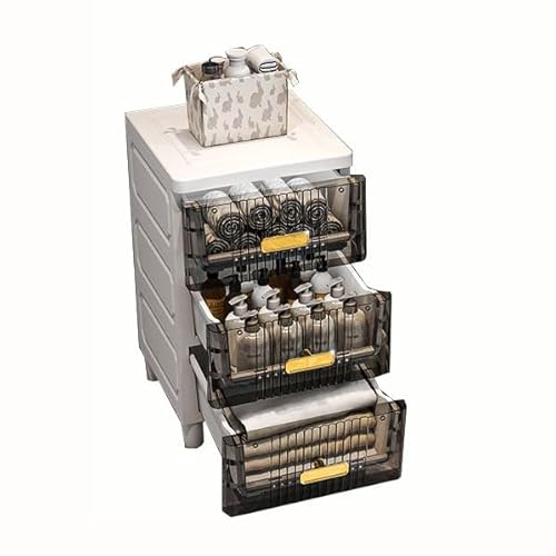 XaEjNzwDT Schrank Badezimmer Badrollwagen Seitenschrank Badezimmerregal Badschrank mit Rollen Badmöbel(Color:a,Size:51cm) von XaEjNzwDT