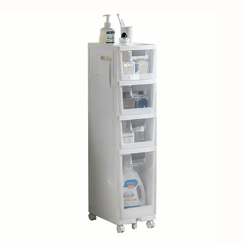 XaEjNzwDT Schrank Badezimmer Nischenregal mit Rollen Küchenregal Nischenwagen Rollwagen Nischenschrank schmales Regal toilettenpapier aufbewahrung Badmöbel(Color:103.5cm,Size:) von XaEjNzwDT