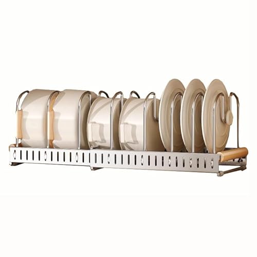 XaEjNzwDT Topf Organizer Topfdeckelhalter, Topfdeckel Aufbewahrung mit Verstellbaren Fächern, Küche Pfannen Organizer, Deckelhalter Schublade,Topf Organizer(Color:a) von XaEjNzwDT