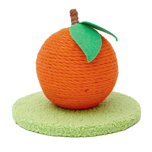 Xafrstyu Kratzsäule für Katzen, Fruchtförmige/Kaktus Kratzbäume für Hauskatzen, Cat Scratching Post für Kätzchen Oder Kleinere (Orange) von Xafrstyu