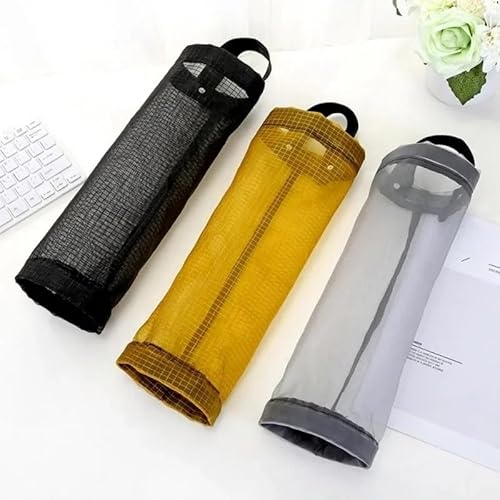 Dispotable Bag Organizer Rack Wall Mount Holder Dispenser Hanging Storage Trash Bag Garbage Bag Kitchen Garbage Basket (3PCS Mixed) von Xailry