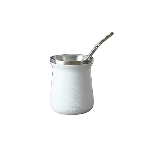 Doppelschichtiger Vakuum-Bierkrug-Filterlöffel, 304 Edelstahl, 237 ml, Outdoor, Reisen, Kaffeetasse, kreativ, isoliert (3) von Xailry