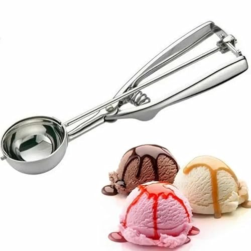 Eisportionierer zum einfachen Entformen von Eisportionierern, handgefertigt, Edelstahl, Küchenzubehör, Sommerheißverkauf (Durchmesser 4 cm) von Xailry