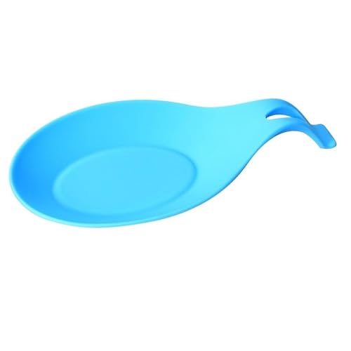 Gadgets Silikon-Mehrzweck-Löffelablage, Mattenhalter für Geschirr, Küchenutensilien, Zubehör, 5 Stück (blau) von Xailry