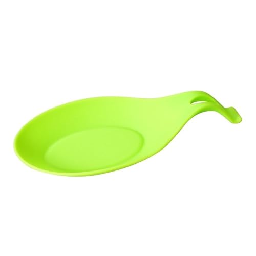 Gadgets Silikon-Mehrzweck-Löffelablage, Mattenhalter für Geschirr, Küchenutensilien, Zubehör, 5 Stück (grün) von Xailry