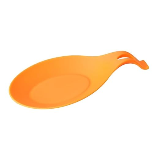 Gadgets Silikon-Mehrzweck-Löffelablage, Mattenhalter für Geschirr, Küchenutensilien, Zubehör, 5 Stück (orange) von Xailry