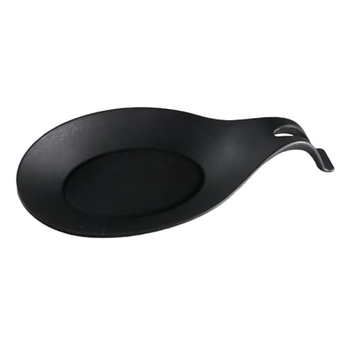 Gadgets Silikon-Mehrzweck-Löffelablage, Mattenhalter für Geschirr, Küchenutensilien, Zubehör, 5 Stück (schwarz) von Xailry