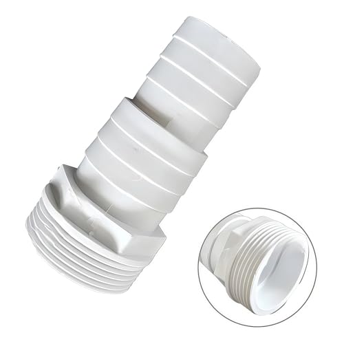 Kunststoff-Rohrverschraubung - weißer Schlauchadapter mit Außengewinde, PVC-Rohrverbinder für Sanitär- und Bewässerungssysteme von Xailry