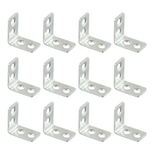 L-Eckstreben aus Metall, 90 Grad Winkel, mit Löchern für Möbel, Schrank, Regal, Holzgelenkstütze, 12 Stück L-Eckstreben aus Metall, 90 Grad Winkel, mit Löchern für Möbel, Schrank, Regal, Holzgelenkstütze, 12 Stück von Xailry
