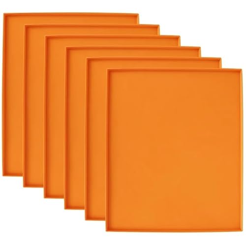 Silikon-Backbleche mit Rand, Dörrautomat, für Obst, Fleisch, Gemüse, Küchenzubehör, 6 Stück Silikon-Backbleche mit Rand, Dörrautomat, für Obst, Fleisch, Gemüse, Küchenzubehör, 6 Stück von Xailry
