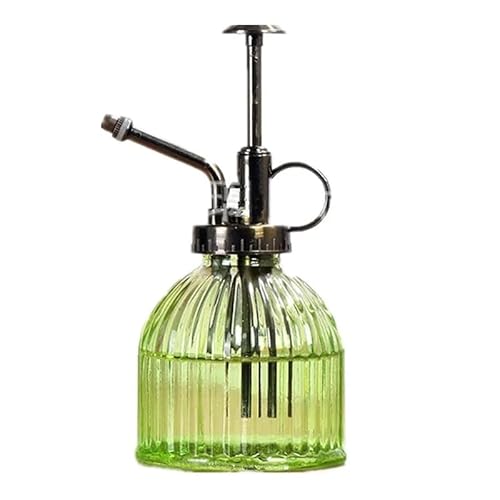 Vintage-Glas-Pflanzenbewässerungssprüher mit mehrfarbigen Mustern für den Innenbereich, für Blumenbewässerung und Gartenpflege (grün) von Xailry