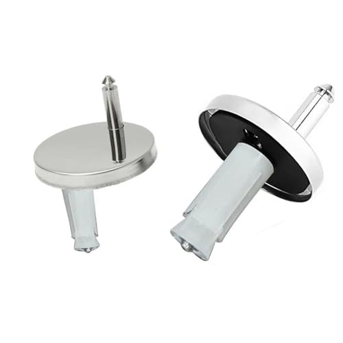 WC-Sitz-Scharnier-Set mit Schnellentriegelung, 45 mm, 55 mm und 60 mm, verstellbare WC-Sitzbeschläge mit Edelstahlschrauben (55 mm) von Xailry