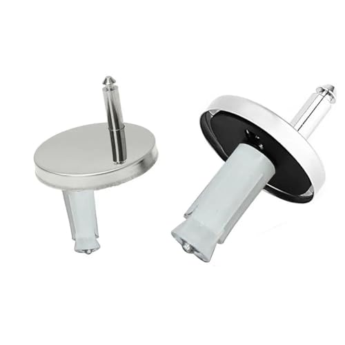 WC-Sitz-Scharnier-Set mit Schnellentriegelung, 45 mm, 55 mm und 60 mm, verstellbare WC-Sitzbeschläge mit Edelstahlschrauben (60 mm) von Xailry