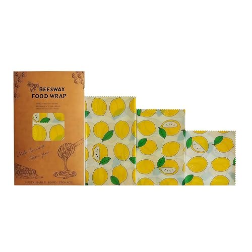 Wiederverwendbare Bienenwachs-Lebensmittelverpackungen – Bio-Baumwolle, Frischhaltetuch, umweltfreundliches und nachhaltiges Lebensmittelaufbewahrungspapier für Küche, Brot, Käse, Obst, Gemüse Wiederverwendbare Bienenwachs-Lebensmittelverpackungen – Bio-Baumwolle, Frischhaltetuch, umweltfreundliches und nachhaltiges Lebensmittelaufbewahrungspapier für Küche, Brot, Käse, Obst, Gemüse von Xailry