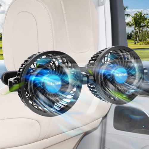 Xakay Auto Ventilator 12V Auto Kfz Lüfter Auto-Kühlluftventilator 4" Doppelkopf 360° drehbar Auto Fan Ventilator für Rücksitz Autositz-Ventilator, 12 Geschwindigkeiten Ventilator für SUV, RV, Boot Xakay Auto Ventilator 12V Auto Kfz Lüfter Auto-Kühlluftventilator 4" Doppelkopf 360° drehbar Auto Fan Ventilator für Rücksitz Autositz-Ventilator, 12 Geschwindigkeiten Ventilator für SUV, RV, Boot von Xakay