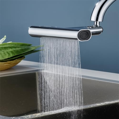 WaterjakePro | Multifunktionale Wasserhahnverlängerung mit 360° Drehfunktion – 4 Wasserstrahlmodi, aus Kupfer, korrosionsbeständig – Ideal für Küche und Bad WaterjakePro | Multifunktionale Wasserhahnverlängerung mit 360° Drehfunktion – 4 Wasserstrahlmodi, aus Kupfer, korrosionsbeständig – Ideal für Küche und Bad von Xalveria