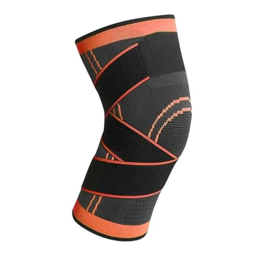 Xalveria GesundpurPRO Orthopädische Kniebandage für Sport & Alltag – Atmungsaktive Unterstützung für Fitness, Basketball, Volleyball, Laufen & Radfahren (S,2xOrange) von Xalveria