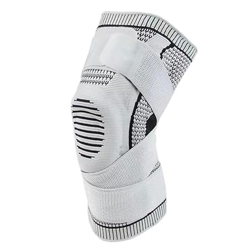 Xalveria Noreliie AktivlifePro Kompressions-Kniebandage - Stabilisierung mit Dreifach-Gelenkstütze für gezielte Unterstützung (1 Stück Grau,M(35-60kg)) von Xalveria