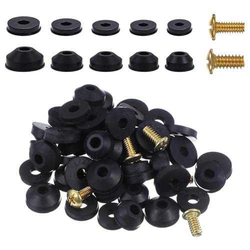 Wasserhahn-Unterlegscheiben, sortiert, 58-teiliges Wasserhahn-Unterlegscheiben-Sortiment, Reparatur-Set für Innen- und Außenbereich, für die Wartung zu Hause, flache und abgeschrägte Wasserhahn-Unterlegscheiben, sortiert, 58-teiliges Wasserhahn-Unterlegscheiben-Sortiment, Reparatur-Set für Innen- und Außenbereich, für die Wartung zu Hause, flache und abgeschrägte von Xamoca