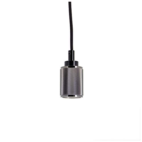 Xanlite SDV03EB Hängeleuchte – elektrischer Draht für Pendelleuchte – Leuchtmittel mit Steckdose aus Aluminium – Farbe Schwarz von Xanlite