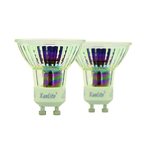 Set of 2 SMD LED spot bulbs, GU10 base, 345 Lumens, 35W equivalent, 2700 K, Warm White von Xanlite