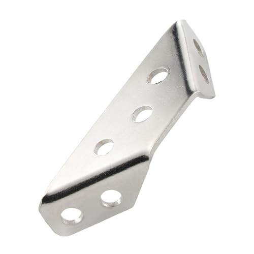 100 Stück Edelstahl Möbel Eckanschluss Möbelregalstecker Stütze Befestigungsrahmen Eckscheibe Regalhalterungen von Xanorrg