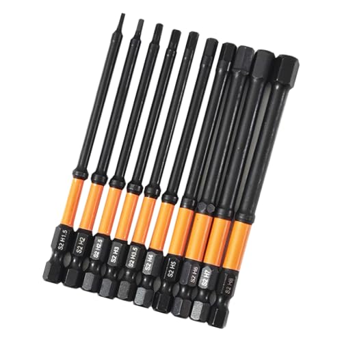 10pcs Industrial Hexagon Bit Set 100mm H1.5-H8 Allen Schraubenschlüssel Bohrer 1/4-Zoll Hexagon Schraubendreher Set Wartung Zubehör Elektrische Schraubendreher 10pcs Industrial Hexagon Bit Set 100mm H1.5-H8 Allen Schraubenschlüssel Bohrer 1/4-Zoll Hexagon Schraubendreher Set Wartung Zubehör Elektrische Schraubendreher von Xanorrg