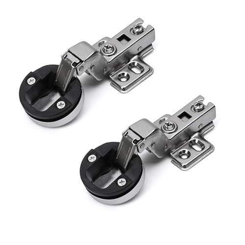 2Pack Hydraulische Ruhige Schlussscharniere Für Glasschrank Tür Haltbarkeit Kalter Stähle Betrieb Schwere Schließschrank Türscharniere von Xanorrg