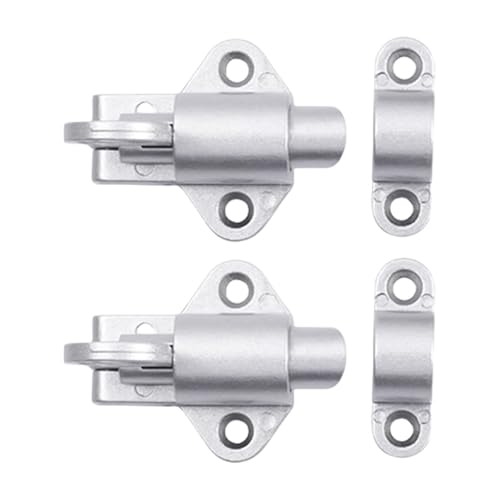 2pcs Aluminiumlegierung Türriegel Federschrauben Sperren Bounce Bolzen Riegel Hardware Zubehör Türschraube von Xanorrg