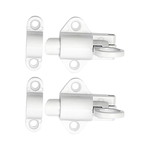 2pcs Aluminiumlegierung Türriegel Federschrauben Sperren Bounce Bolzen Riegel Hardware Zubehör Türschraube von Xanorrg