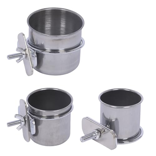 3 Stücke Vogelkäfig Feeder Tasse Halterung Für Wellensittiche Und Cockatiels Befestigungsfutter Und Wasserschüssel Vogelkäfigzubehör 3 Stücke Vogelkäfig Feeder Tasse Halterung Für Wellensittiche Und Cockatiels Befestigungsfutter Und Wasserschüssel Vogelkäfigzubehör von Xanorrg