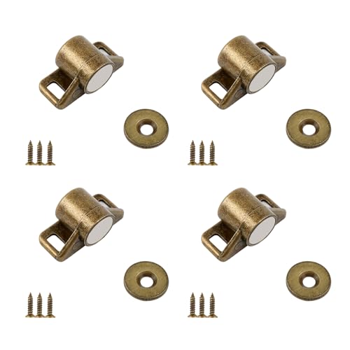 4pcs Rostbesichtige Türhalter Zinklegierung Glattes Schrank Stopper Mehrzweckmöbel Hardware Mit Starkem Grip Badezimmer Küchenschrank Tür Magnetischer Stopper von Xanorrg