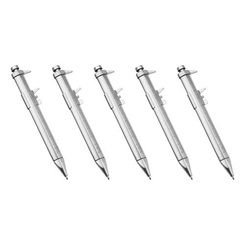 5pcs Studenten Briefpapier 0-100 Mm Vernier Bremssattel Penstallpunkt Messwerkzeug Multifunktionsrollen Ball Stationery Kugelschreiber Stift von Xanorrg