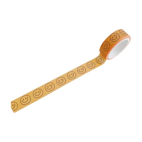 Ästhetisches Klebeband Lächelndes Gesicht Zum Thema Scrapbooking Dekoration Für Journal Notebook Planer Und Verschönerungsband Umwickeln Ästhetisches Klebeband Lächelndes Gesicht Zum Thema Scrapbooking Dekoration Für Journal Notebook Planer Und Verschönerungsband Umwickeln von Xanorrg