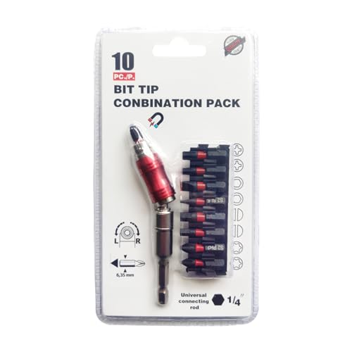 Aufprallschraubendreher Bit Ecke Set 0-20 ° Starker Magnetischer Extremer Drehspitze Elektrowerkzeug Anhang Professioneller Reparaturtechniker von Xanorrg