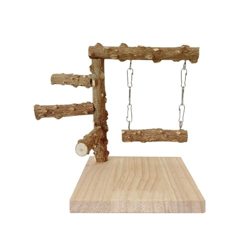 Bird Barch Mahlen Spielzeug Molar Chew Swing Für Schnäbel Und Zähnepflege Kauen Leiter Tabletop Papageienspielständer Für Kleine Vögel von Xanorrg