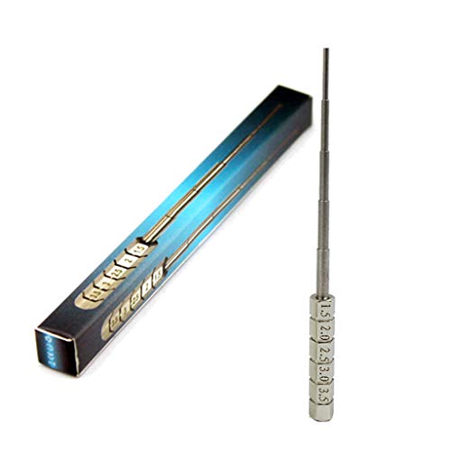 Drahtschlaufe Wickelschritt Mandel Steel Round Perle Working Loop Jump Metall Schmuckformwerkswerkzeug 1.5/2/2/3/3 Mm Perle Arbeitsschleife von Xanorrg