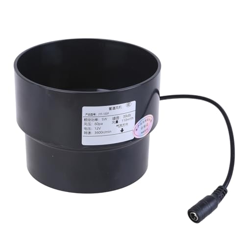 Energieeffizienter 12 V Kanal Abgablüfter 110 Mm Bis 100 Mm Reduzierer Für Badezimmer Küche Haustierhaus Mit 3600 U/Min Geschwindigkeit PVC Gebläseventilator von Xanorrg