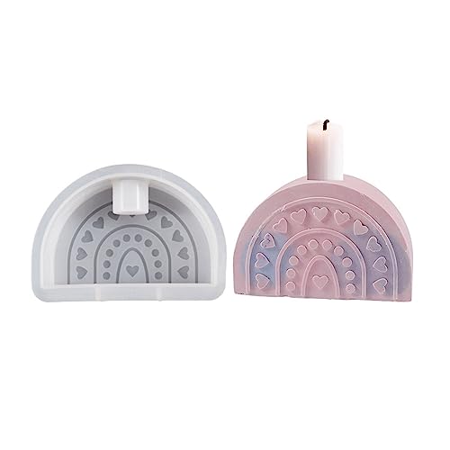 Gewölbte Geformte Epoxidharzformen Kerzenlestick Gips Machen Werkzeug Kerzenstick Silikonform Gips Making Supplies Handgefertigte Kerzenhalter Schimmel Einfache Freisetzung von Xanorrg