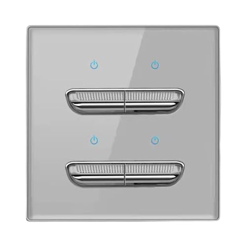 Glas Und PC Wandmontagentumintenschalter Mit Zurücksetzungsfunktion LED Illuminiert Einfache Installation Für Moderne Innenräume Friendly Einbauglasschalter Panel Glas Und PC Wandmontagentumintenschalter Mit Zurücksetzungsfunktion LED Illuminiert Einfache Installation Für Moderne Innenräume Friendly Einbauglasschalter Panel von Xanorrg