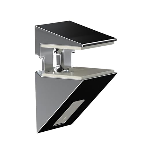 Glasschelfstützklammern Verstellbare Klemmevorrichtung Für Sichere Wandregale Küchenbüroausstellungsraum Badezimmer Glasstütze von Xanorrg