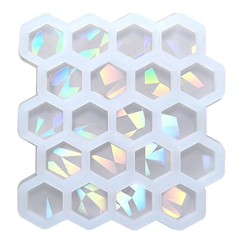 Hexagonale Holographische Lichtschattenschmuck Silikon Epoxidohrohrringe Schimmel von Xanorrg