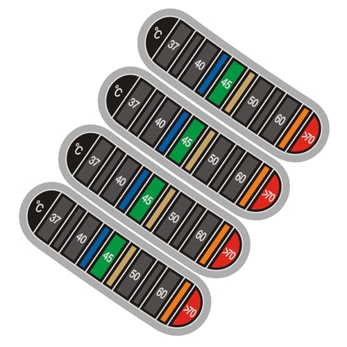 Kaffeetasse Thermometer Aufkleber Kleber Wasser Engpassmometer Strips Temperaturanzeige Aufkleber Für Milchflaschen Verfärbungen Wiederverwendbar von Xanorrg