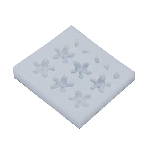 Xanorrg Kleine Blumen Fondant Silikone Formen Kuchendekoration Backwerkzeug Epoxidharzen Schokoladenform Seife Süßigkeiten Handgemachtes Schokoladenkuchen Kekse Backguss von Xanorrg