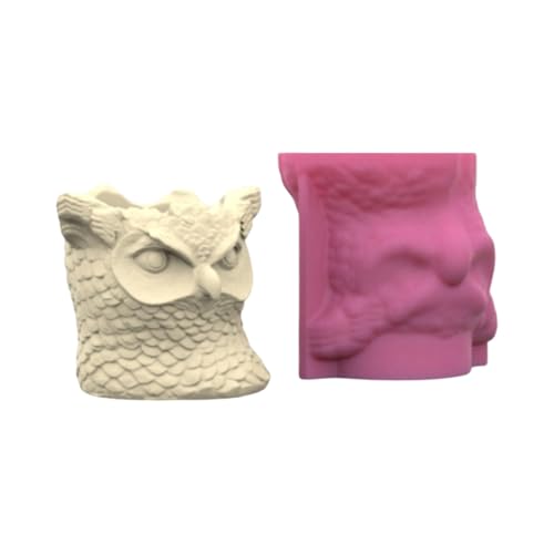 Kreative Eule Silikonform Sukkulente Töpfe Formen Beton Pflanzerform Harz Crafting Für Handherstellende Liebhaber Wiederverwendbares Gussform von Xanorrg